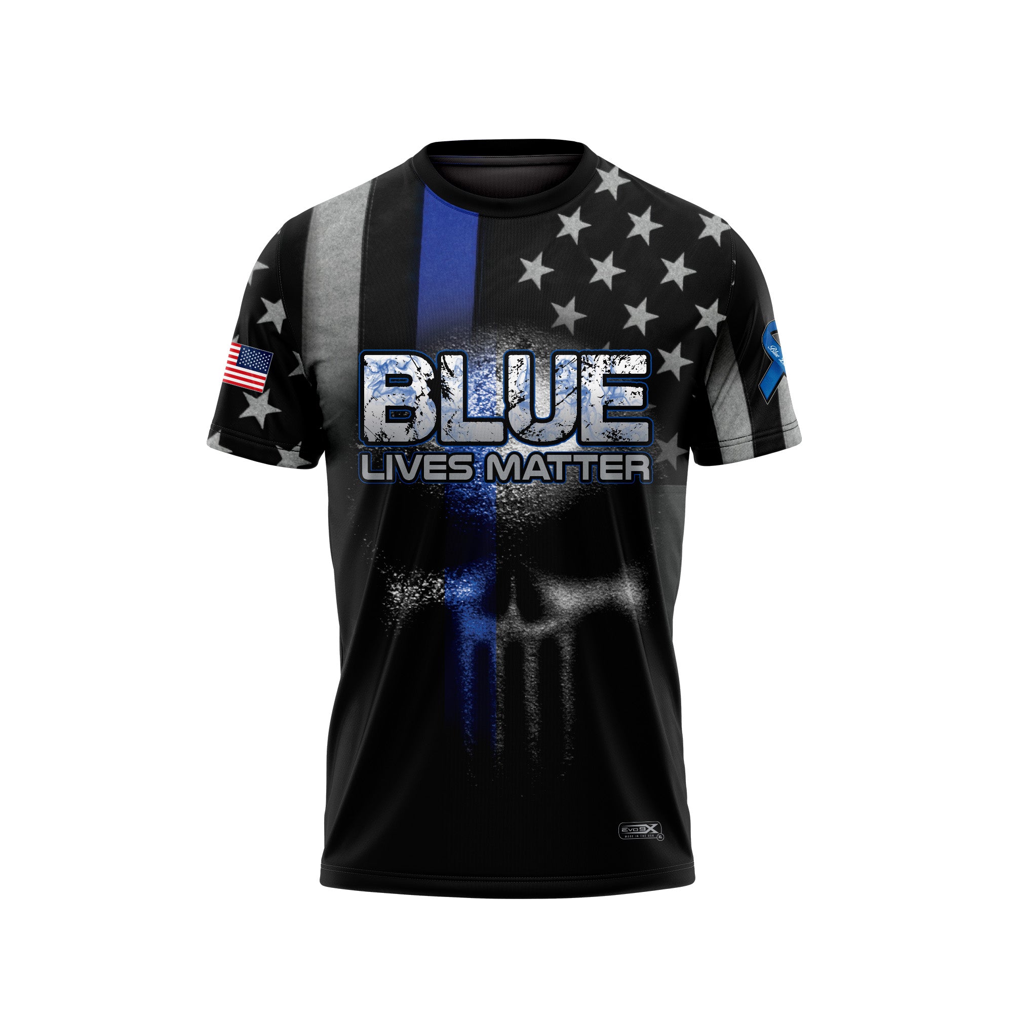 BLUE LIVES MATTER CREW NECK SS