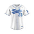 BUCKS BASEBALL WHITE FULL BUTTON JERSEYS