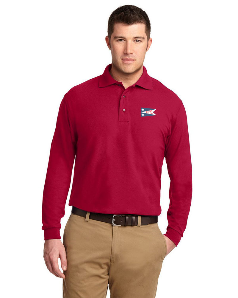 AHYC PORT AUTHORITY SILK TOUCH LONG SLEEVE POLO