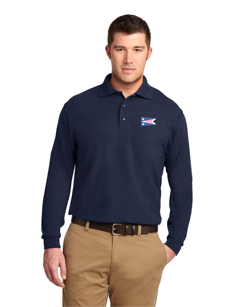 AHYC PORT AUTHORITY SILK TOUCH LONG SLEEVE POLO