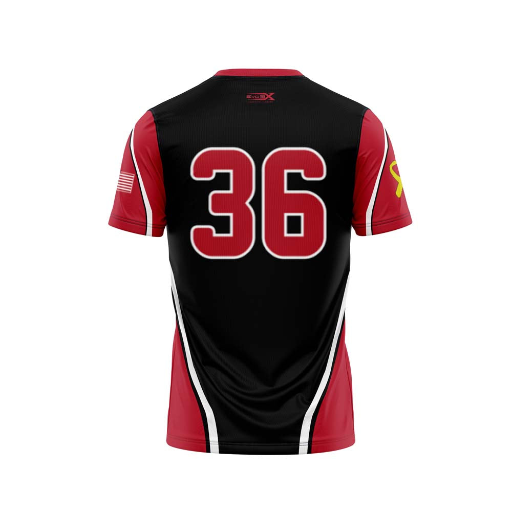 BOUND BROOK REC Sublimated Jersey - Black/Red