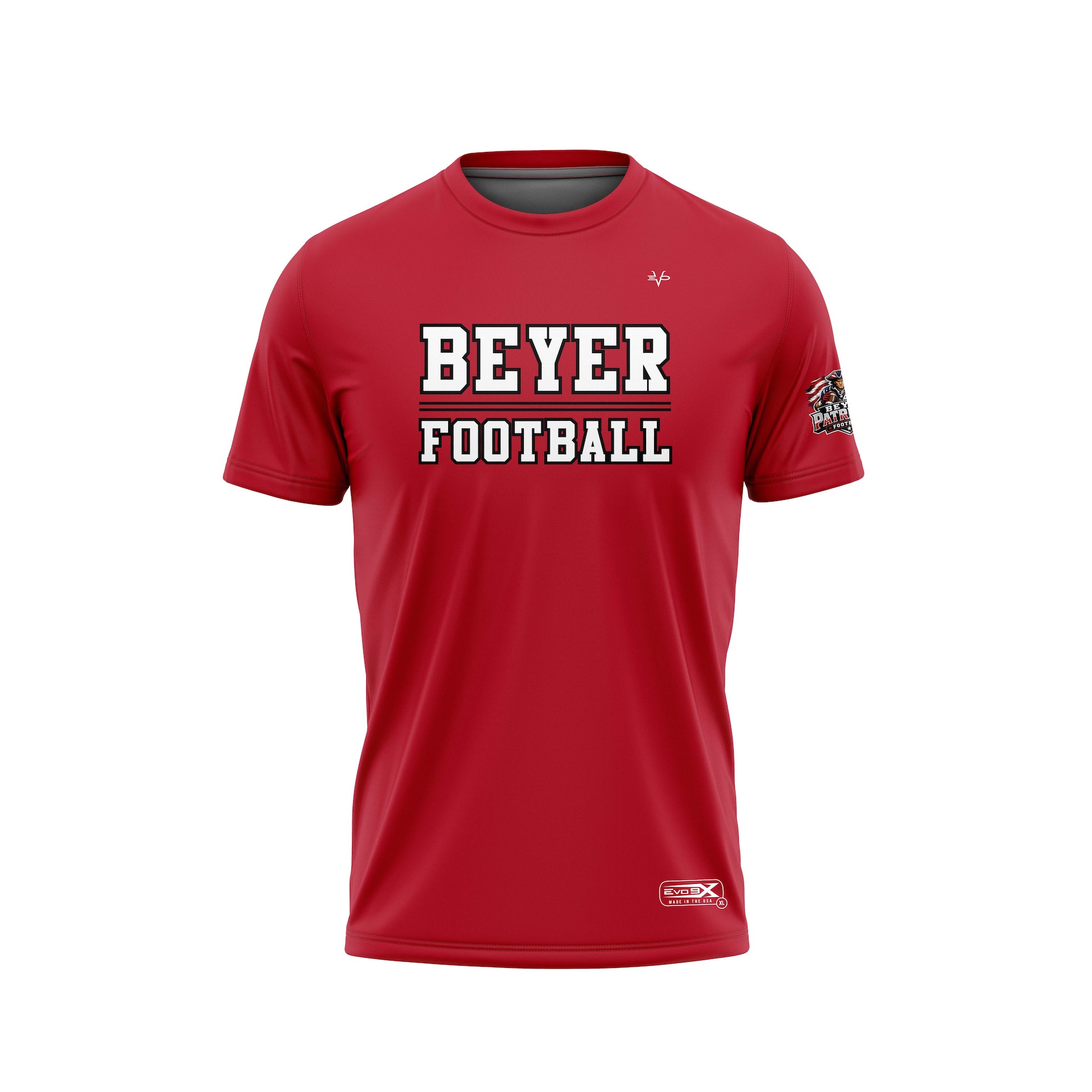 BEYERS PATRIOTS FOOTBALL CREW NECK