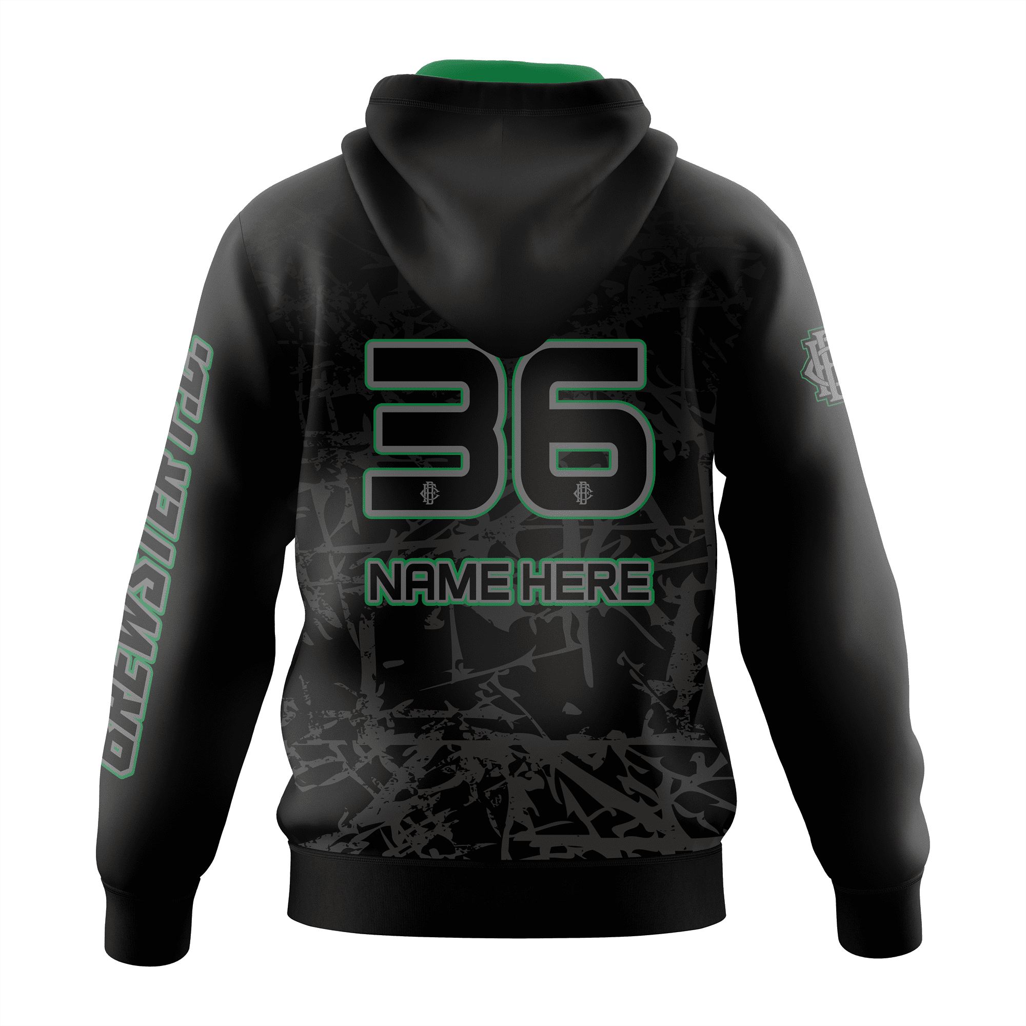 BREWSTER F.C. PULLOVER HOODIE - BLACK