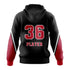 MANALAPAN WOLFPACK FASTPITCH SUBLIMATED CREW NECK HOODIE BLACK