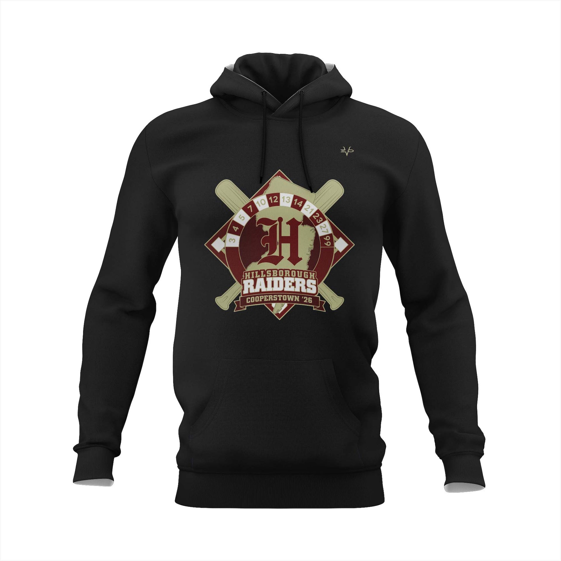 COOPERSTOWN LOGO FDS PULLOVER HOODY WITH NUMBER