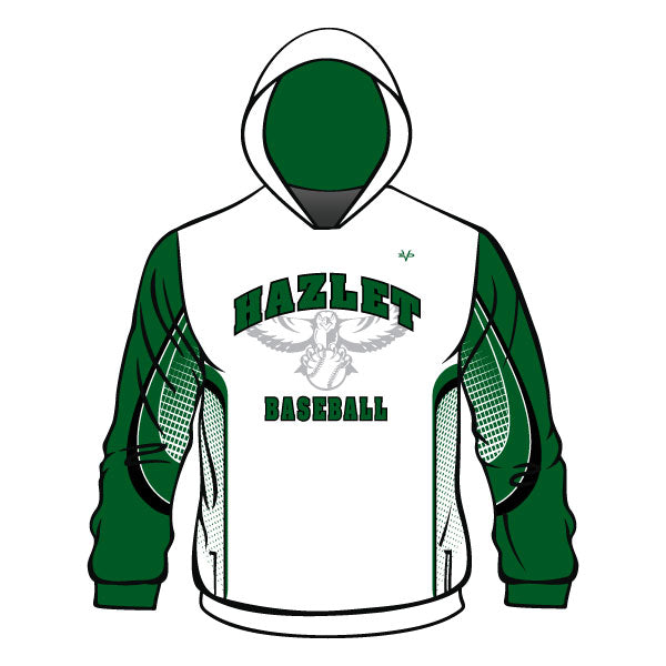 HAZLET HAWKS Logo Baseball Sublimated Hoodie