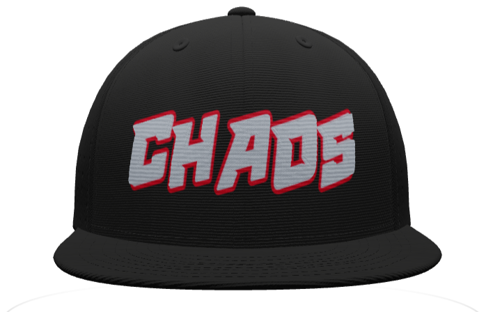 CHAOS Black Embroidered Hat