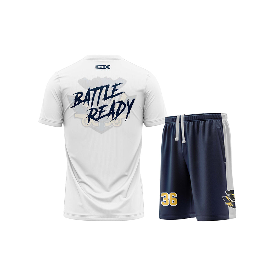 Revolution 8u / 11u  Package – Battle Ready Tee and Shorts w/pockets