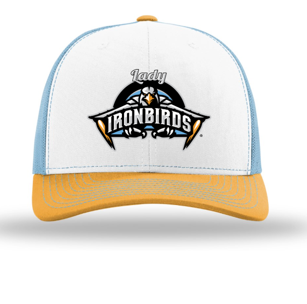 LADY IRONBIRDS MAIN LOGO TRUCKER - WHITE