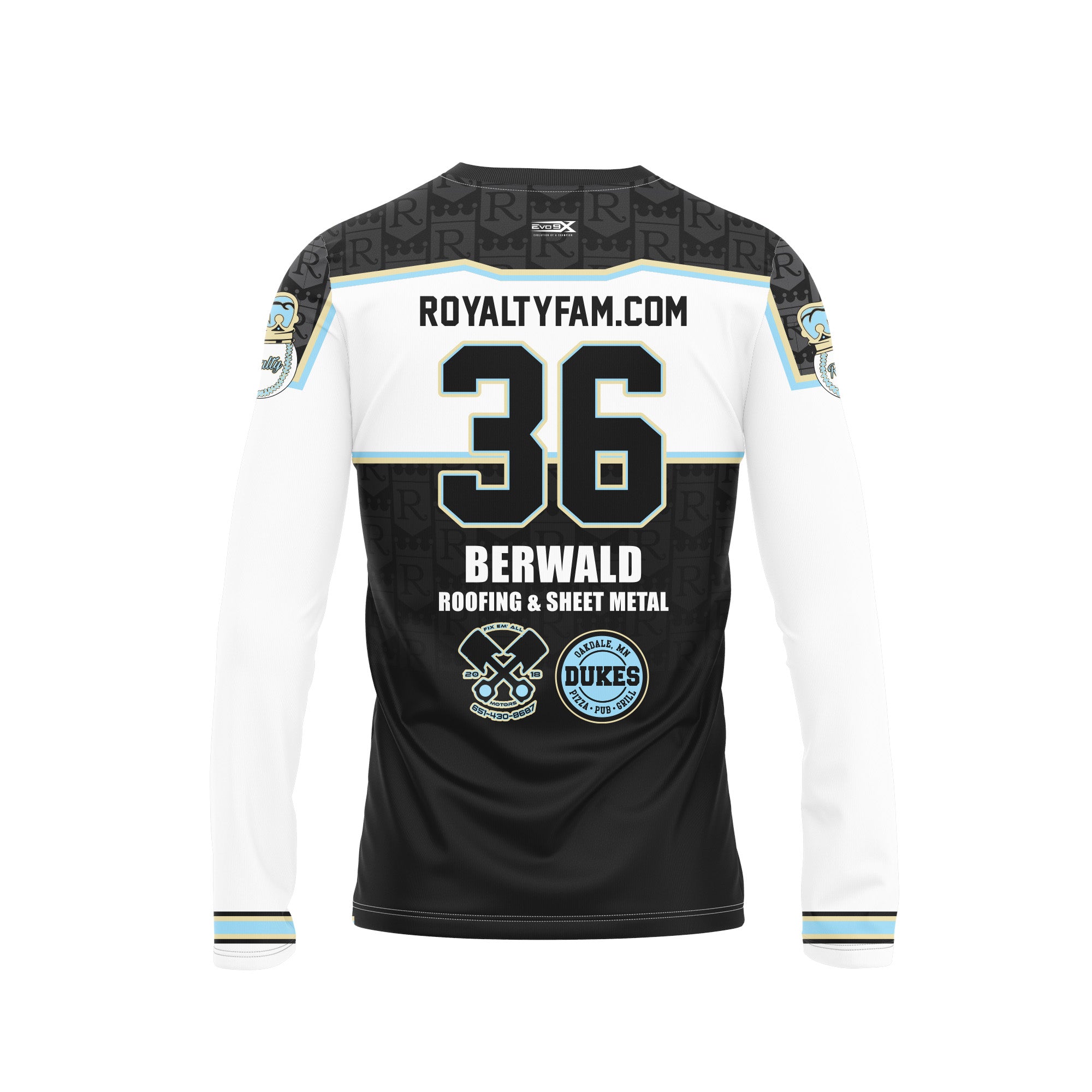 Royalty Fam-Ryans Sublimated Long Sleeve Jersey