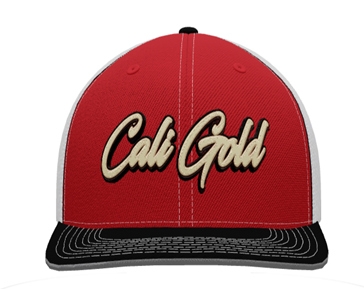CALI GOLD RED/BLACK HAT