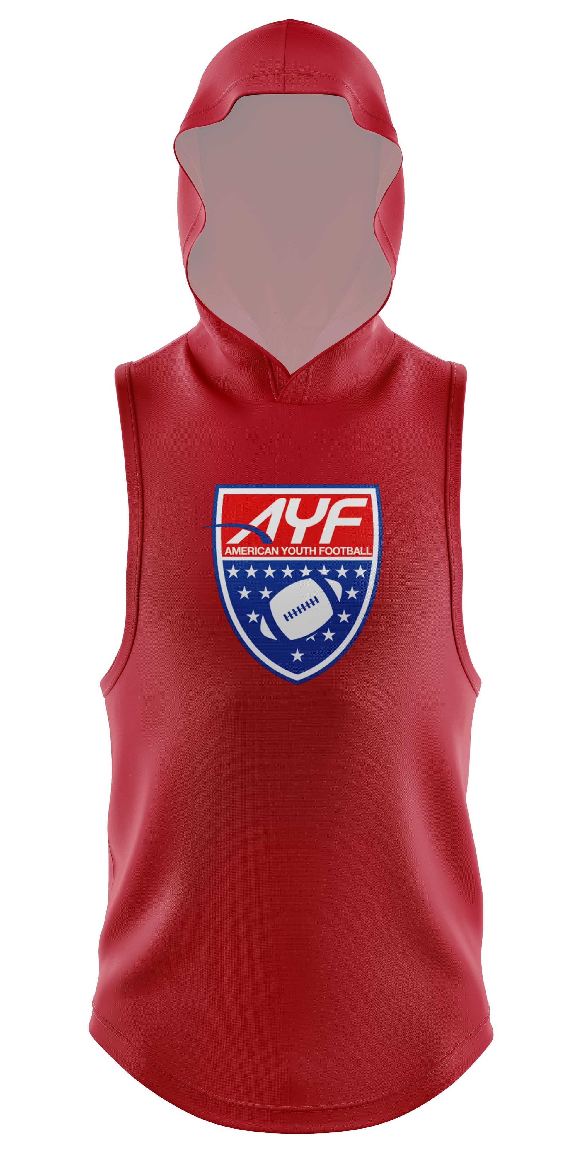 AYF Full Dye Sublimated Sleeveless Hoodie Front