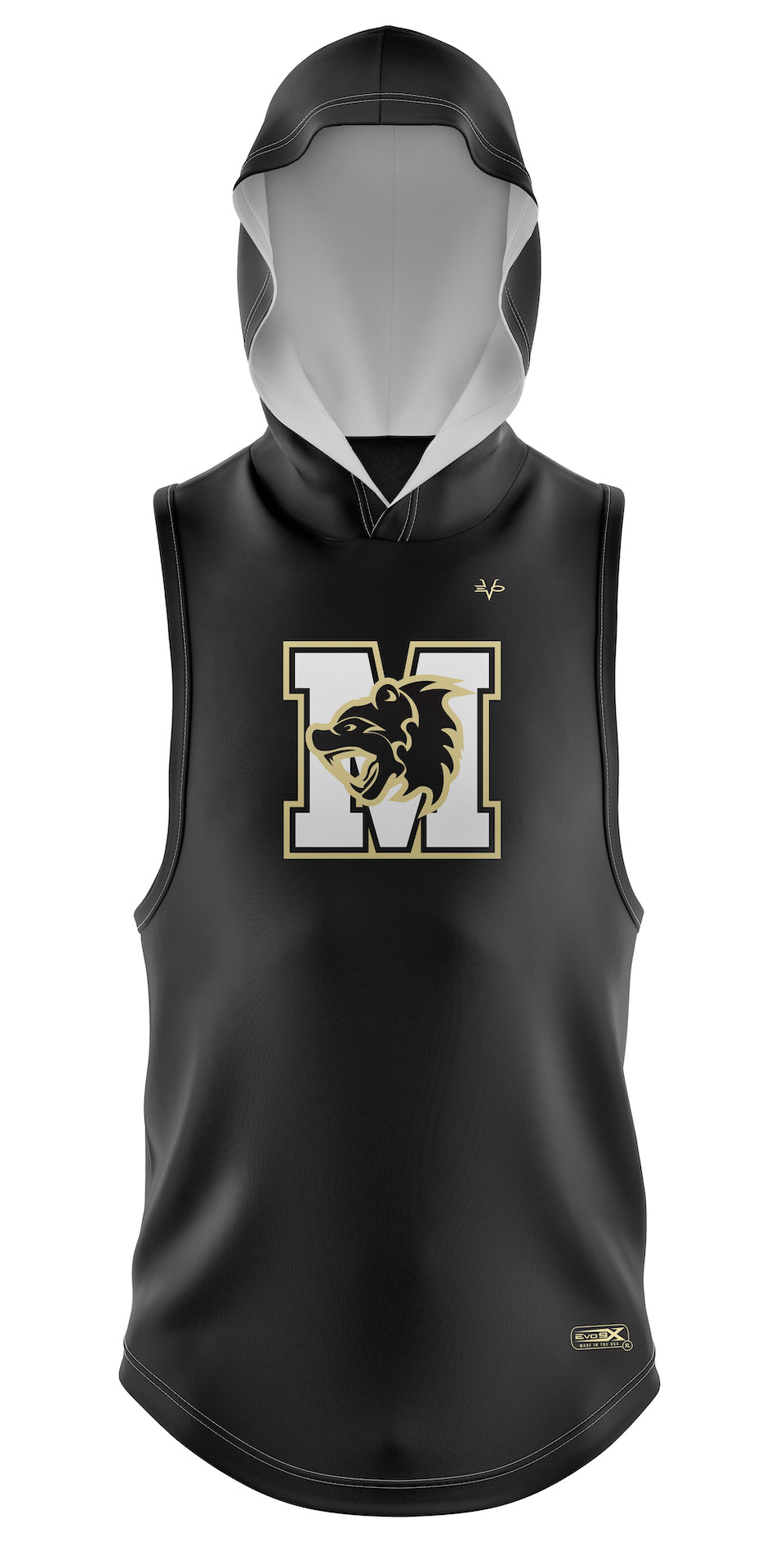 MONROE WOLVERINES LIGHT WEIGHT SLEEVELESS HOODIE