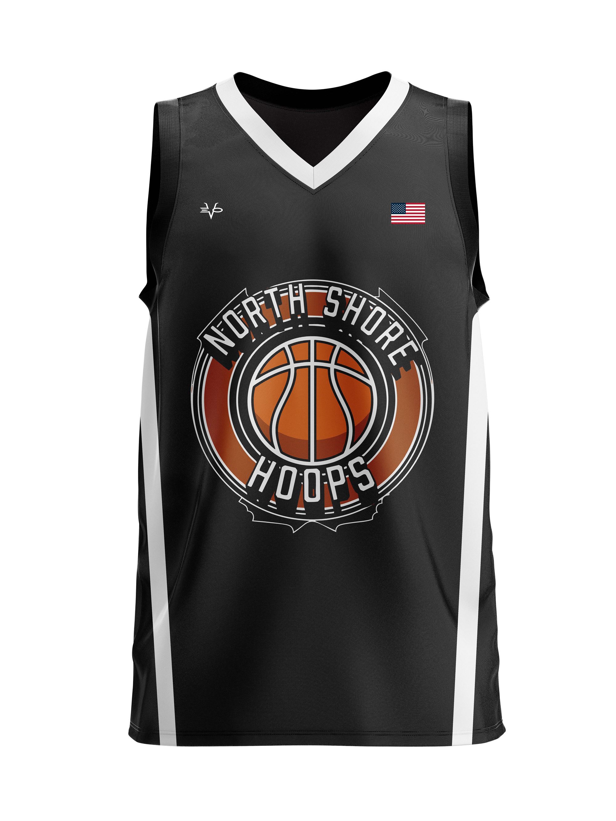 NORTH SHORE HOOPS REVERSIBLE BASKETBALL JERSEY 2 PLY
