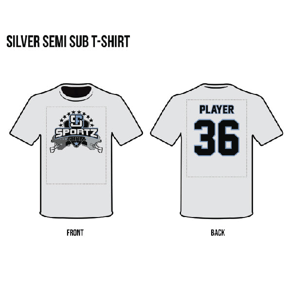 Silver semi sub t-shirt