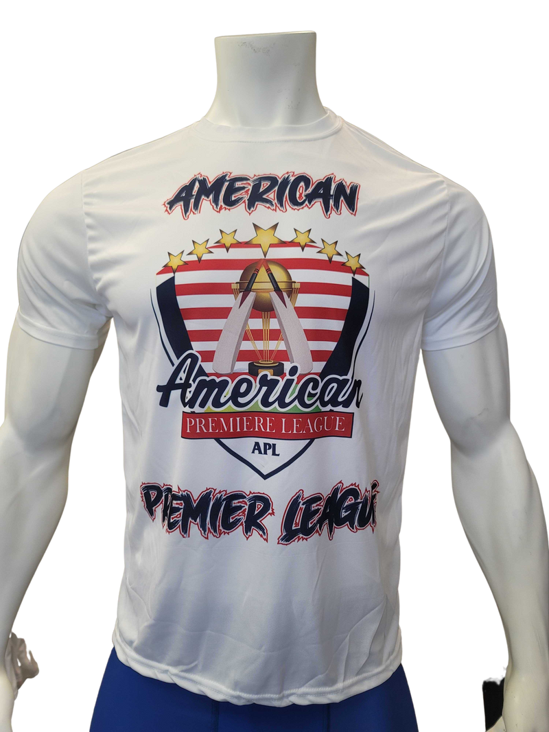 AMERICAN PREMIERE LEAGUE Semi Sublimated Shirt White (Design 1)