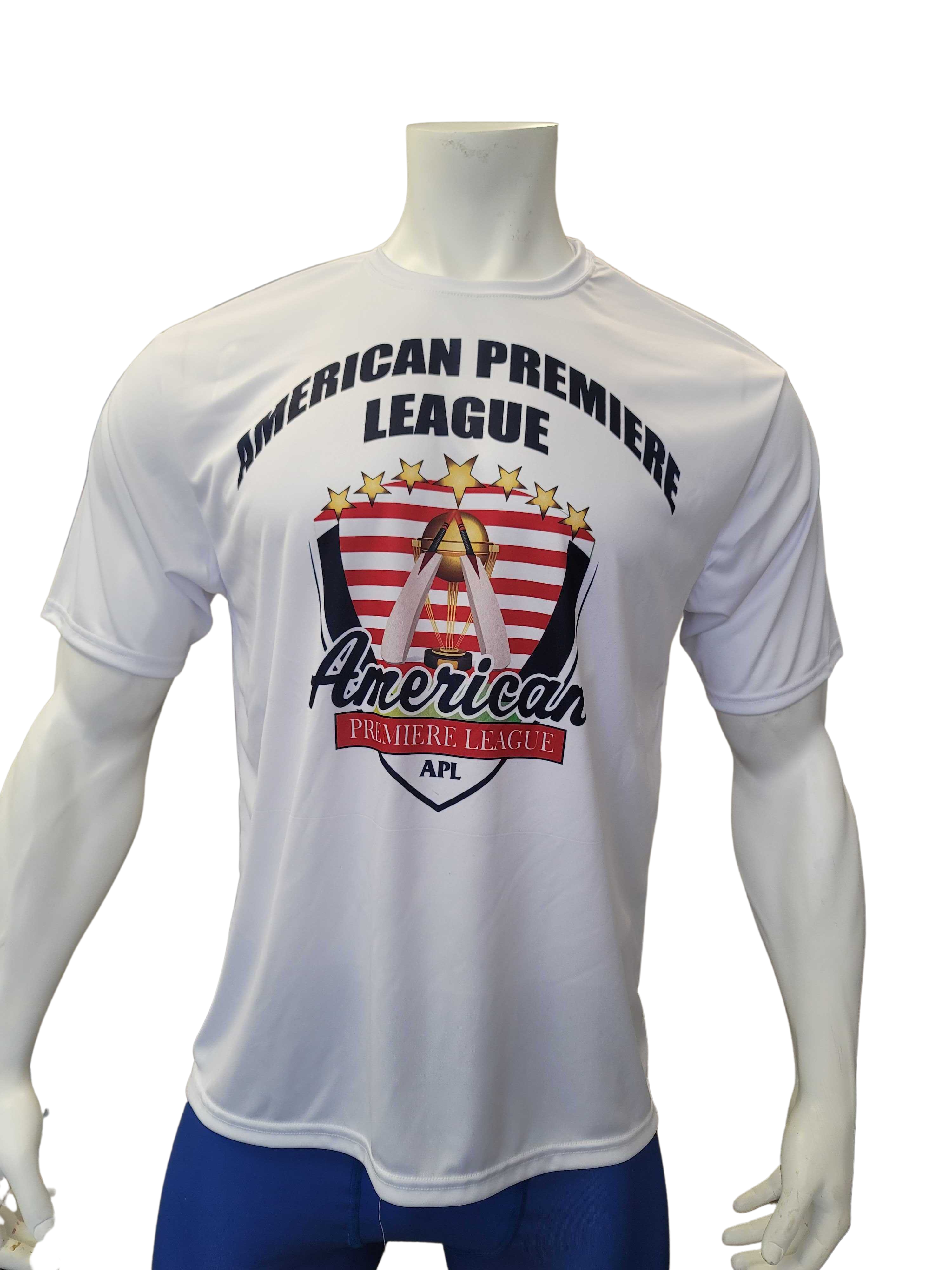 AMERICAN PREMIERE LEAGUE Semi Sublimated Shirt White (Design-3)