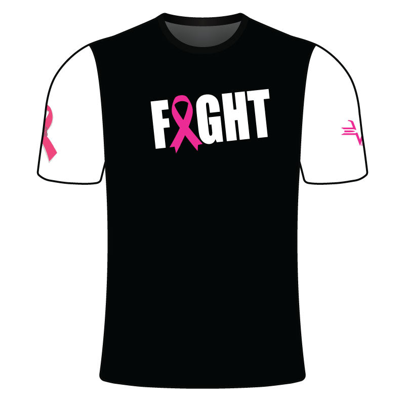 "Fight for a Cure" Short Sleeve Shirt - Black