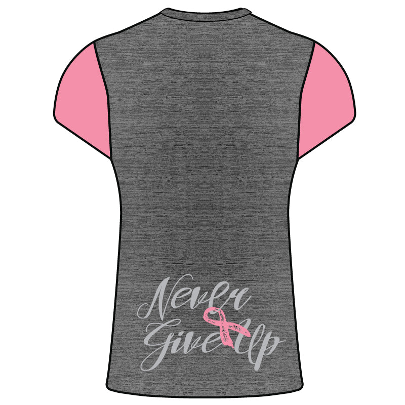 Short Sleeve Shirt Gray/Pink Back
