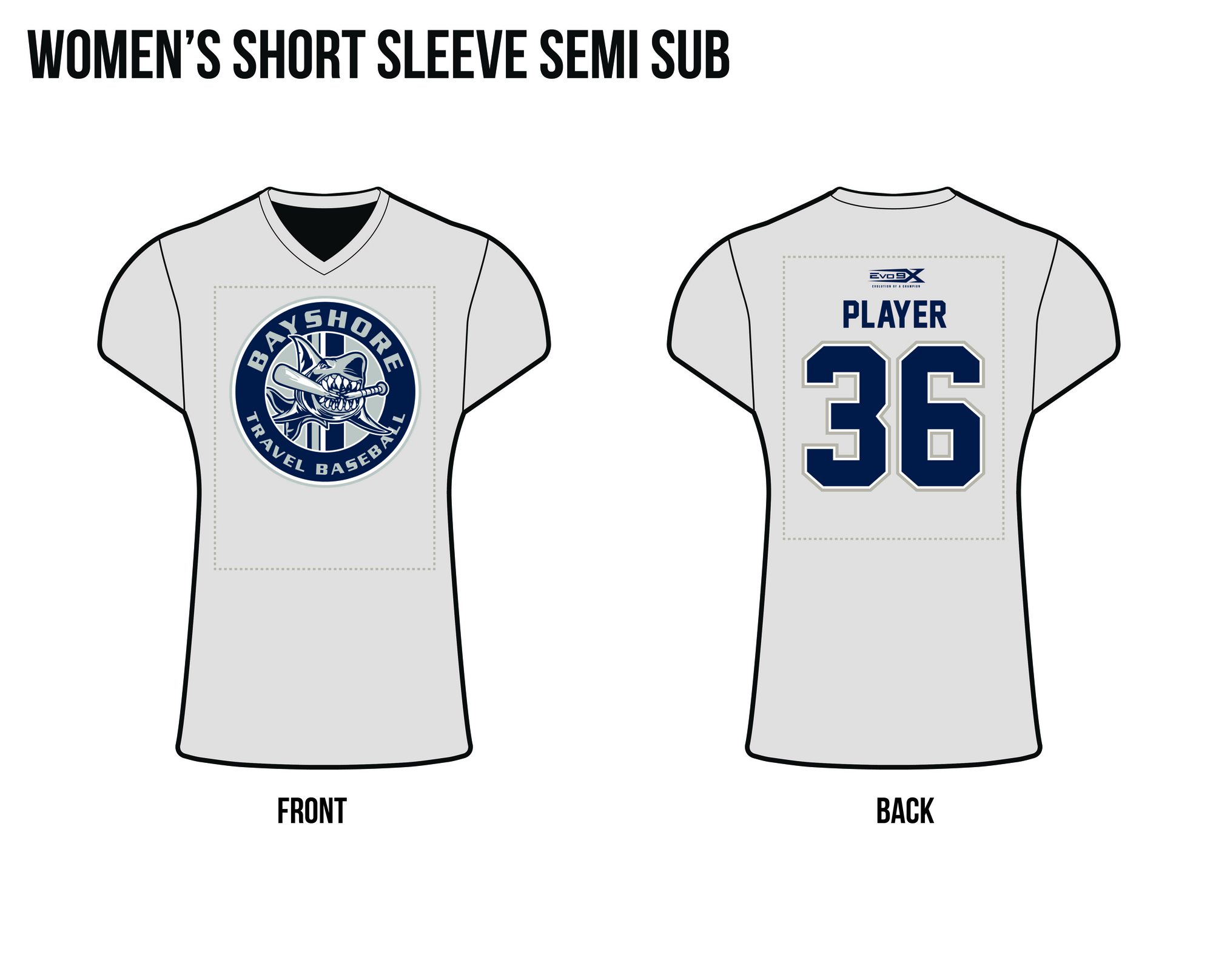 9U Semi Sublimated Women's Short Sleeve Shirt
