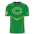 Football Sublimation Compression Shirt Green