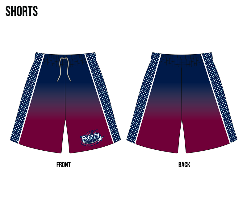 FROZEN ROPES STARS Fastpitch Sublimated Shorts