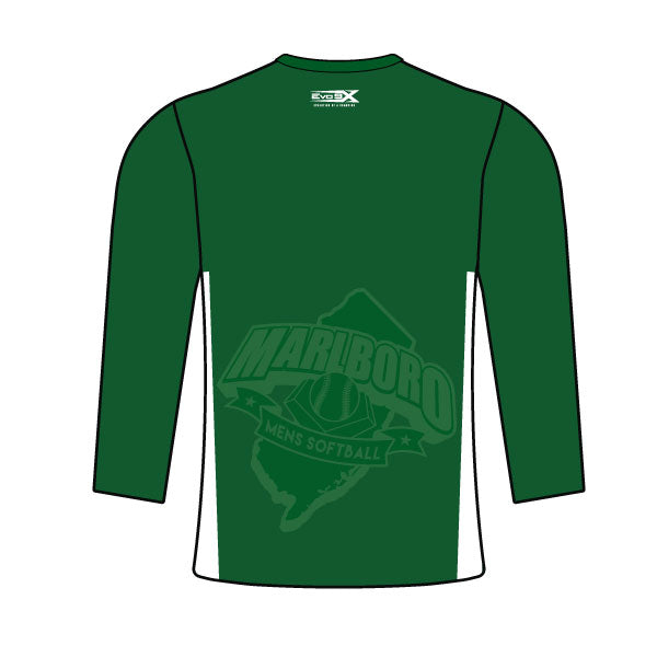 Sublimated Long Sleeve Jersey Green Back