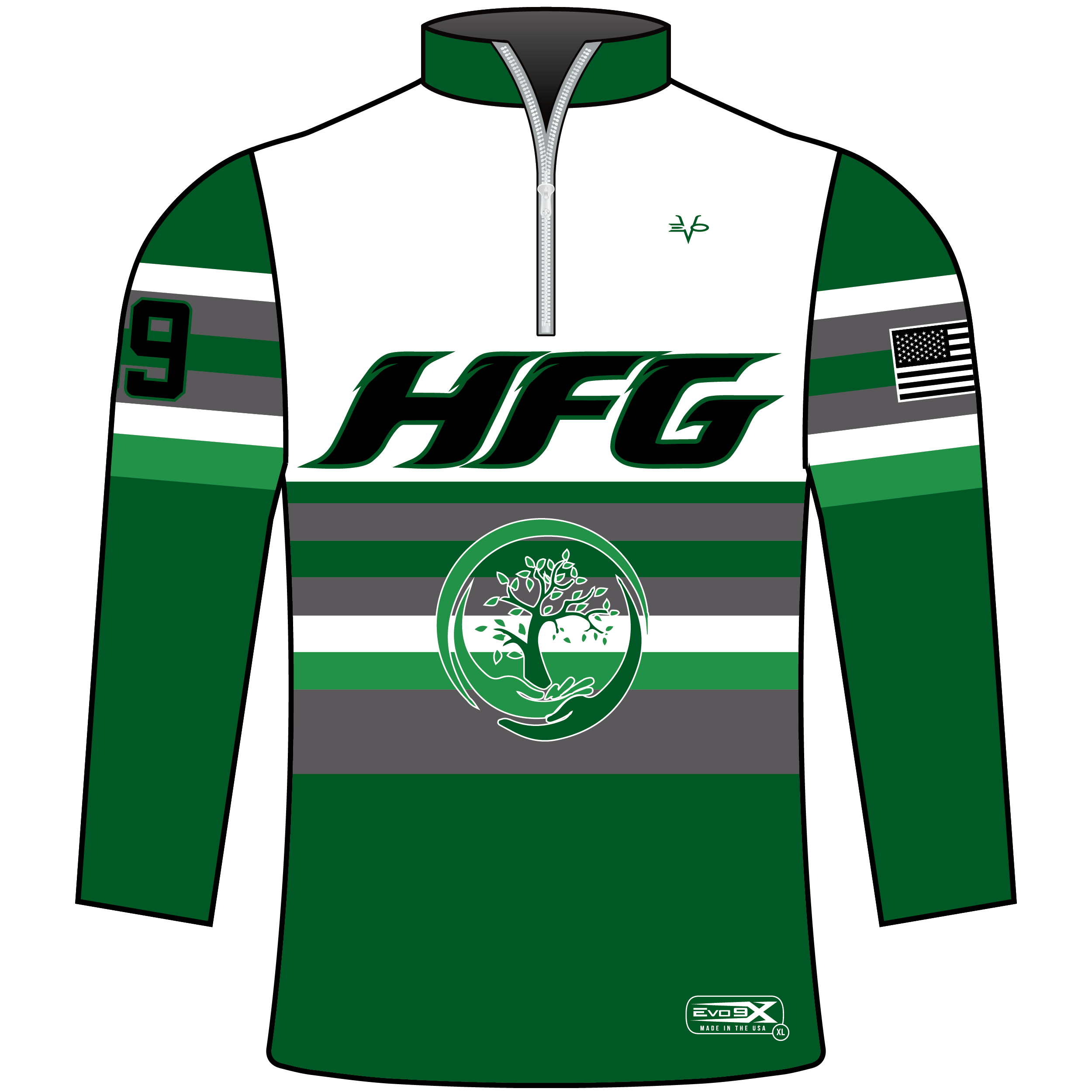 HFG Sublimated 1/4 Zip Pullover