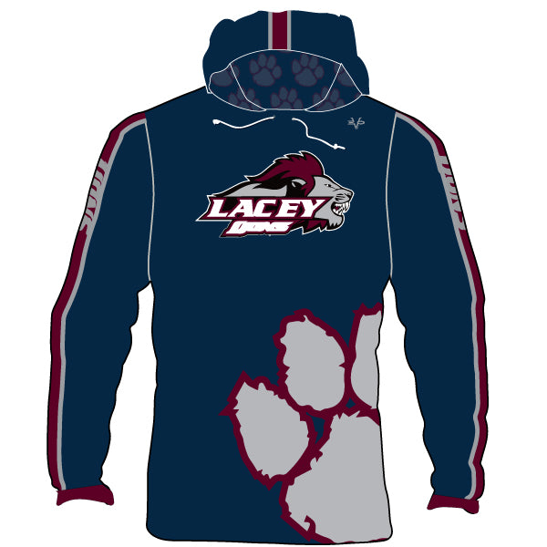 Football Sublimated Womens Hoodie