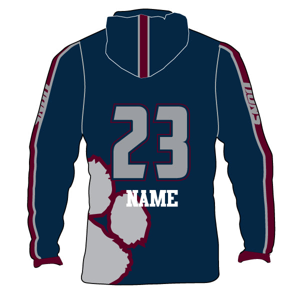 Football Sublimated Womens Hoodie