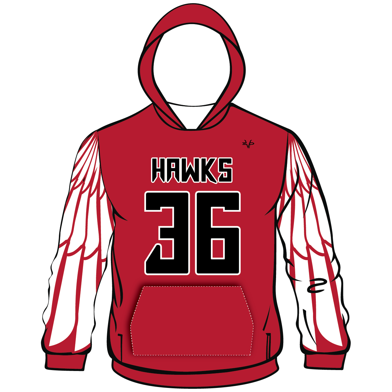 Red Sublimated Hoodie