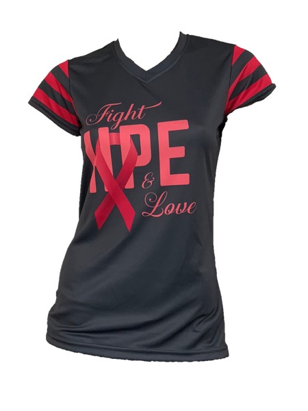 EVO9X Store EVO9X Full Sublimated Breast Cancer Awareness Jersey Fight Like A Girl XLarge