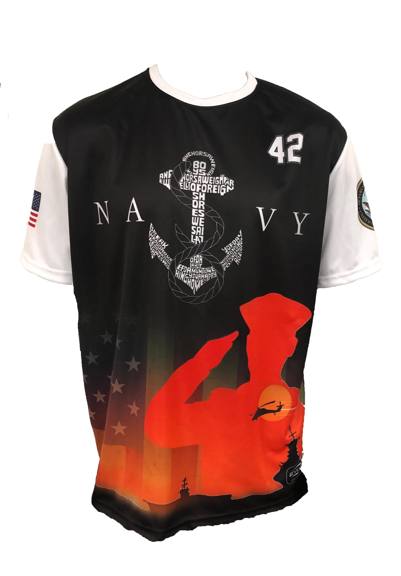 EVO9X AGS-SGA Your Are Not Forgotten Sublimated Memorial Jersey XLarge