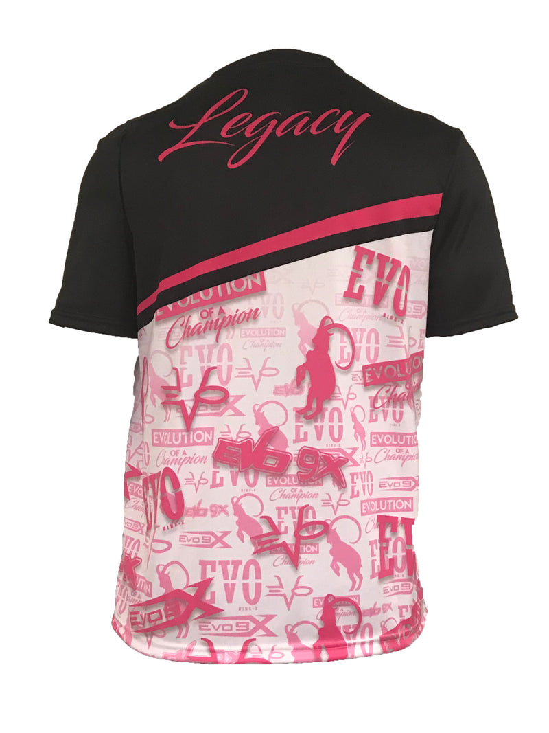 Sublimated Short Sleeve Shirt Black/Pink