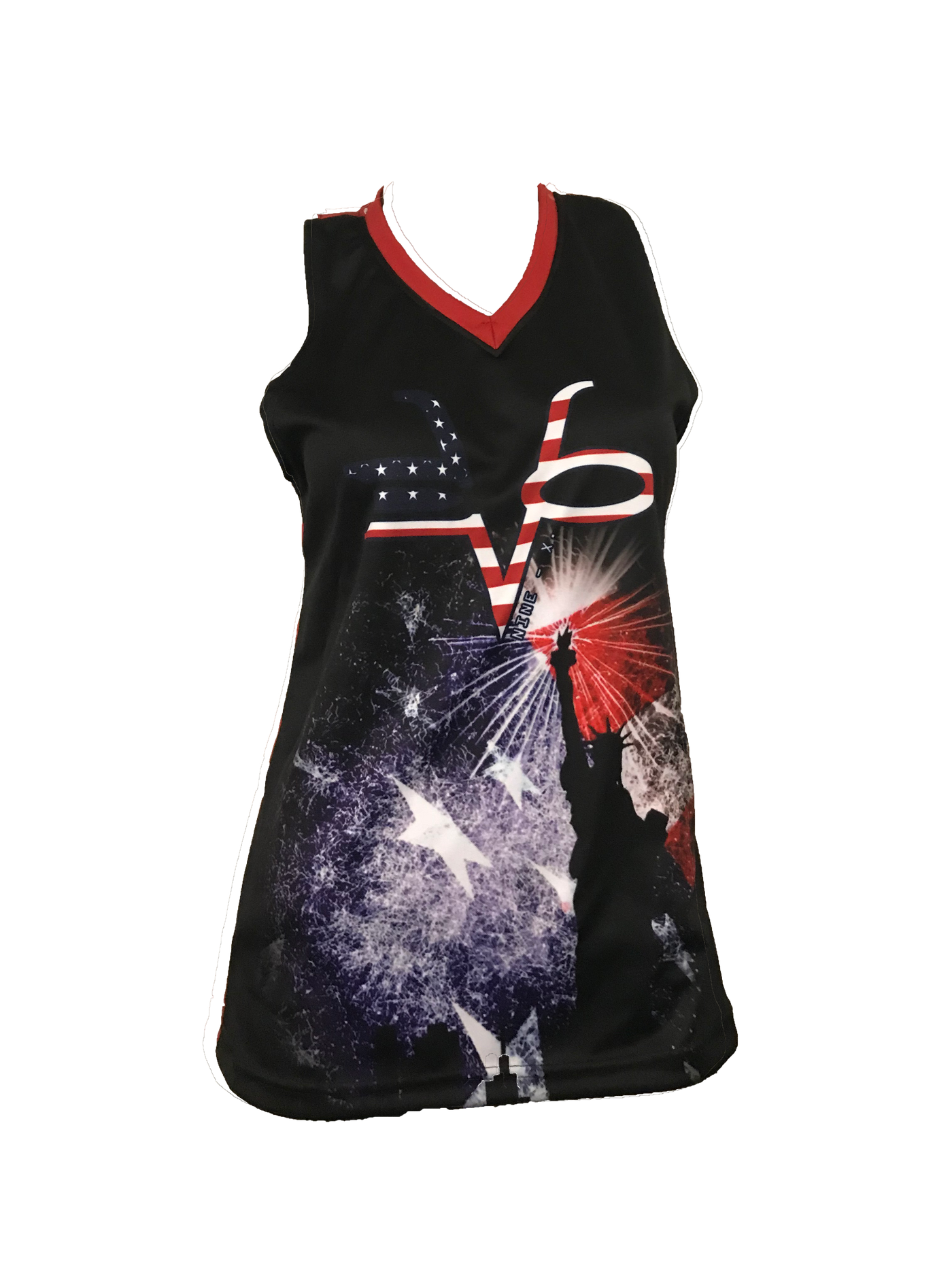 EVO9X Red Pat Full Dye Sublimated Short Sleeve Jersey Medium