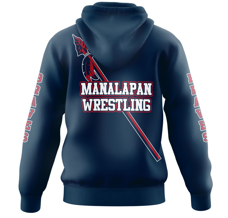 YOUTH WRESTLING Sublimated Hoodie back