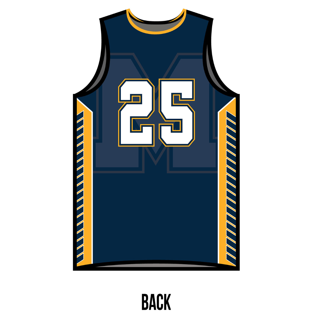 Basketball Jersey Sublimated Warriors - Allen Sportswear