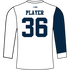Sublimated Long Sleeve White Compression Jersey