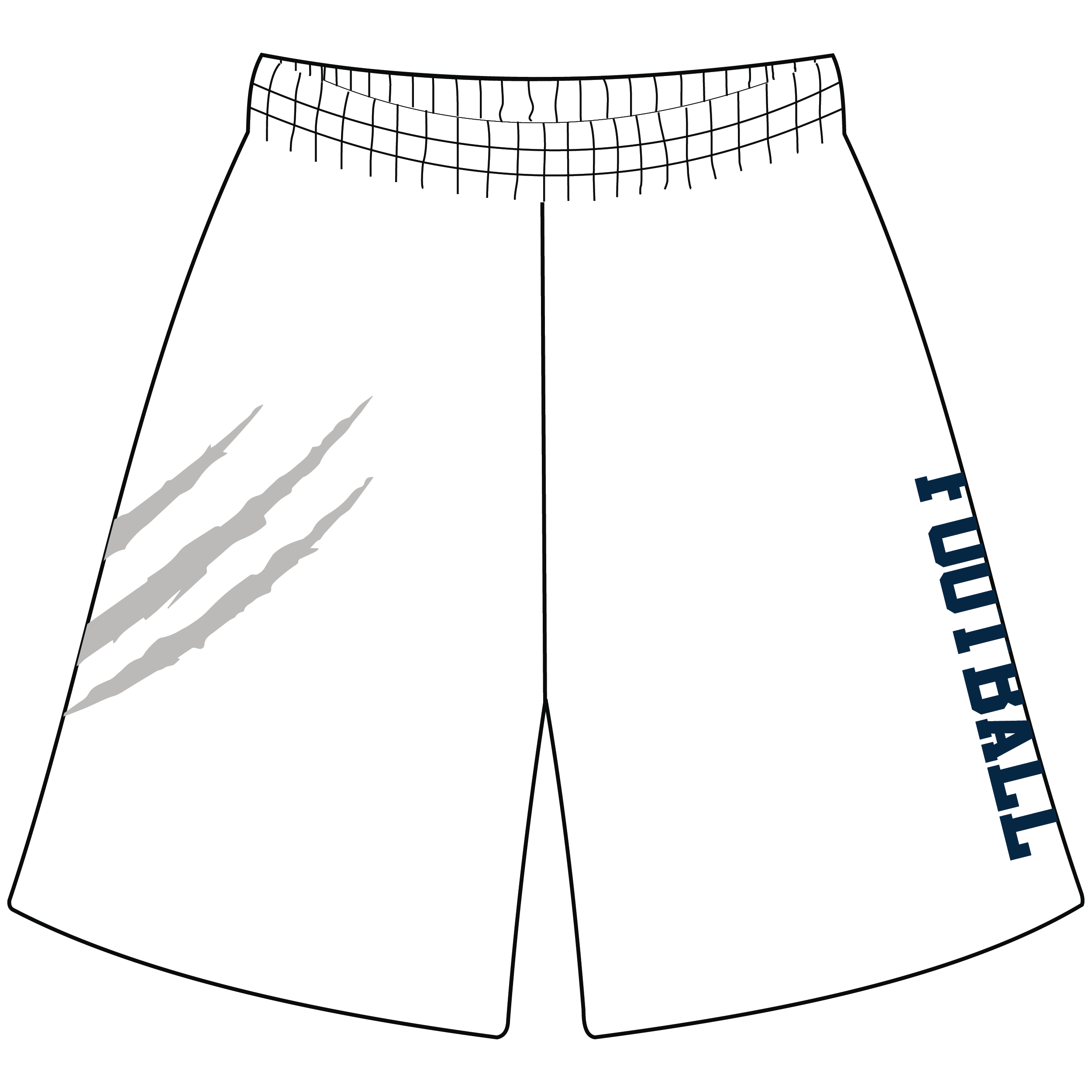 Sublimated White Shorts
