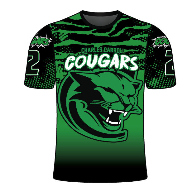 CHARLES CARROLL COUGARS Sublimated Crew Neck Jersey