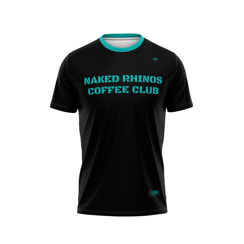 Naked Rhinos Coffee Club Short Sleeve Crew Neck Jersey