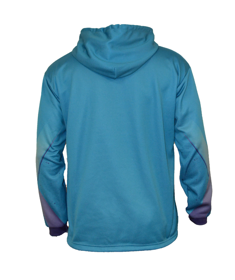 Sublimated Hoodie Blue Back