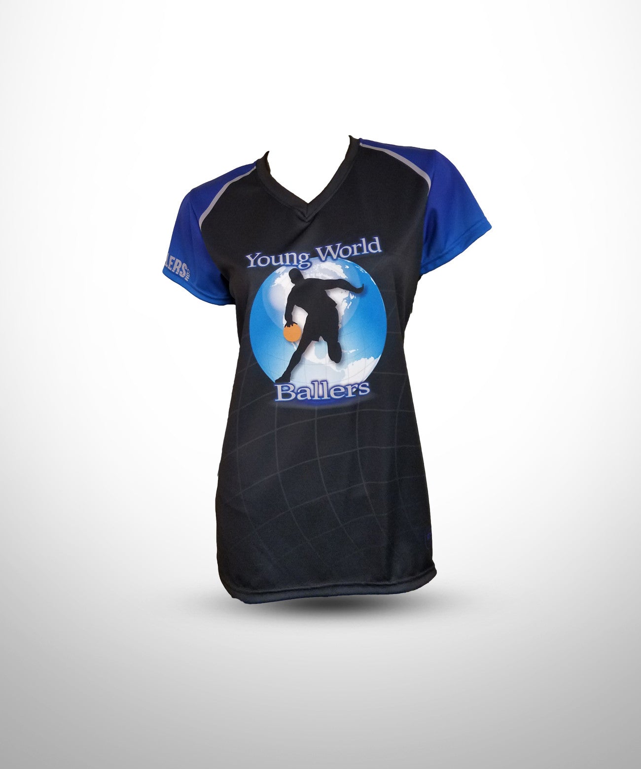 Sublimated V-Neck with Cap Sleeves