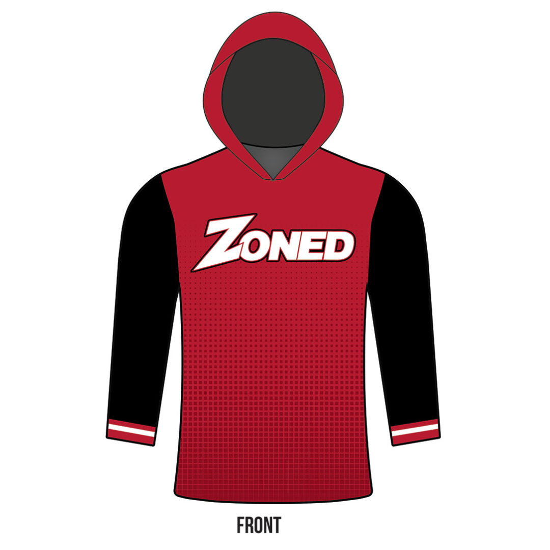 ZONED REDHAWKS 'ZONED' Light Weight Long Sleeve Hoodie