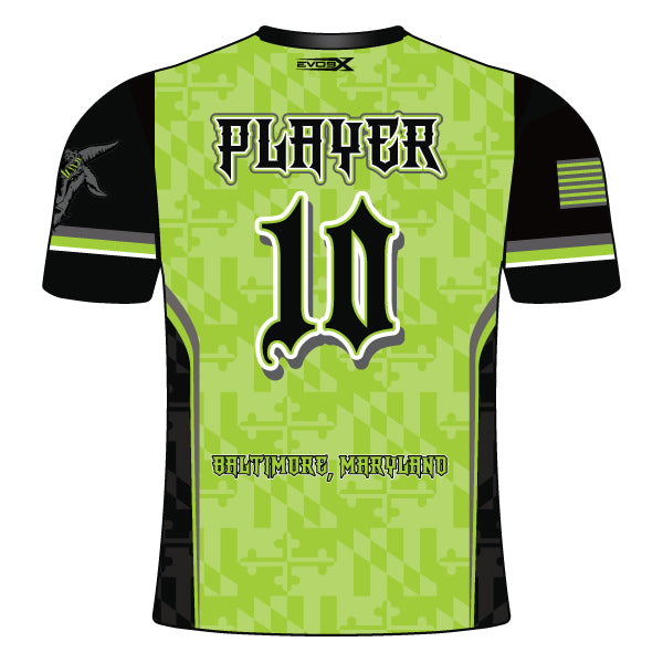 Softball Sublimated Crew Neck Jersey Lime