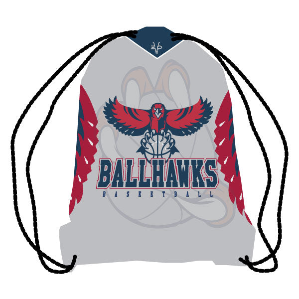DAVINCI BALLHAWKS BASKETBALL Sublimated Drawstring Bag
