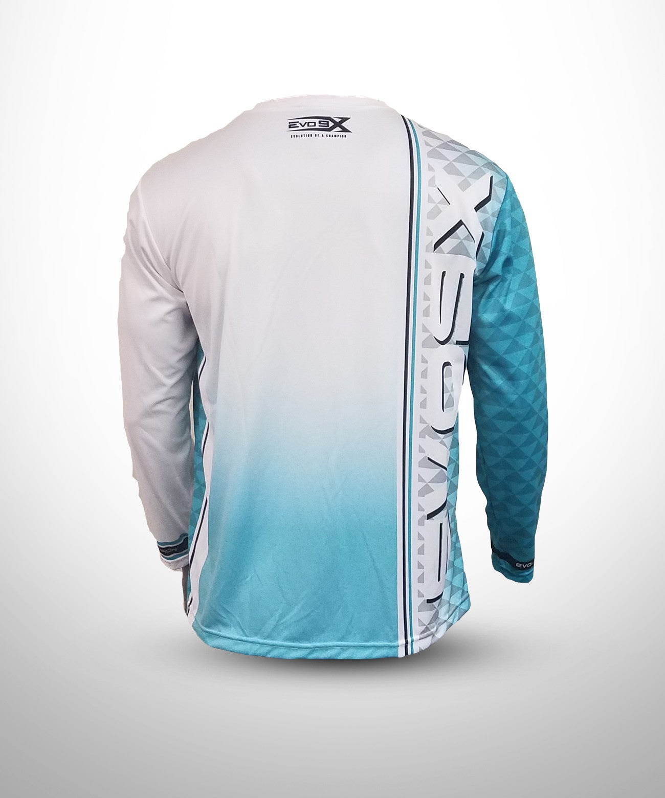 Sublimated Jersey White/Cyan Back