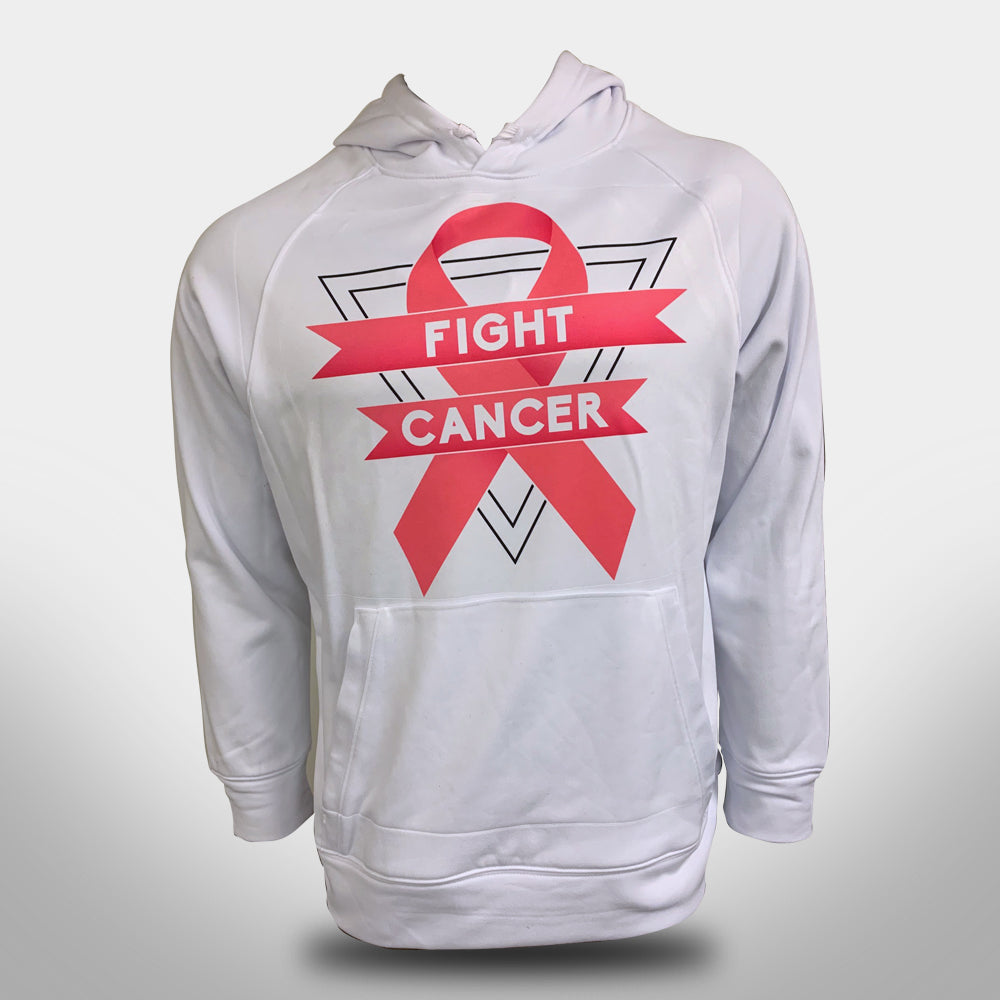 Breast Cancer Awareness Hoodie White