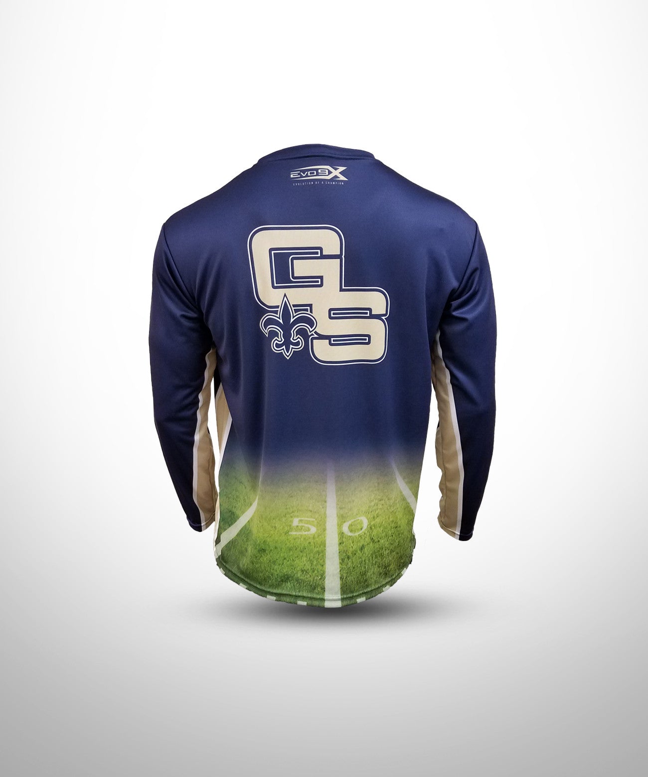 Football Sublimated Crew Neck Long Sleeve Jersey