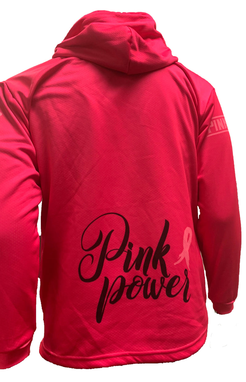 Sublimated Hoodie Hot Pink Back